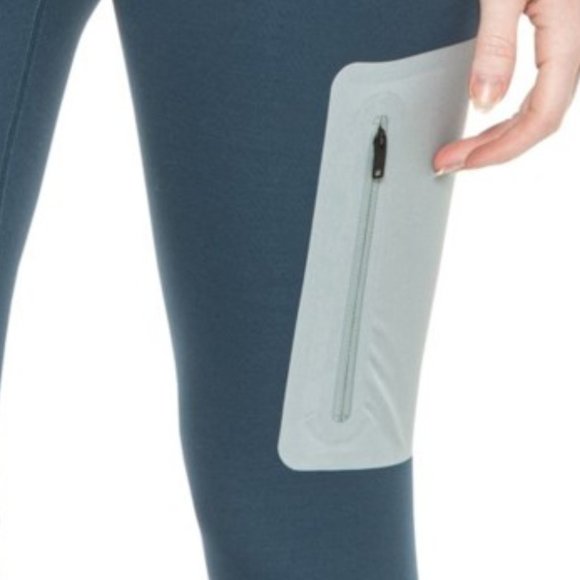 NWT The North Face Paramount Tights - UPF 40+, High Rise Monterey Blue 264sn - Picture 2 of 4